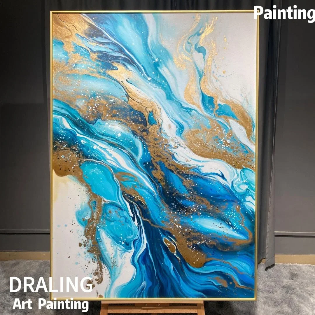 Abstract Texture Oil Painting Framed Floating Frame Canvas  Wall Art Home Decor