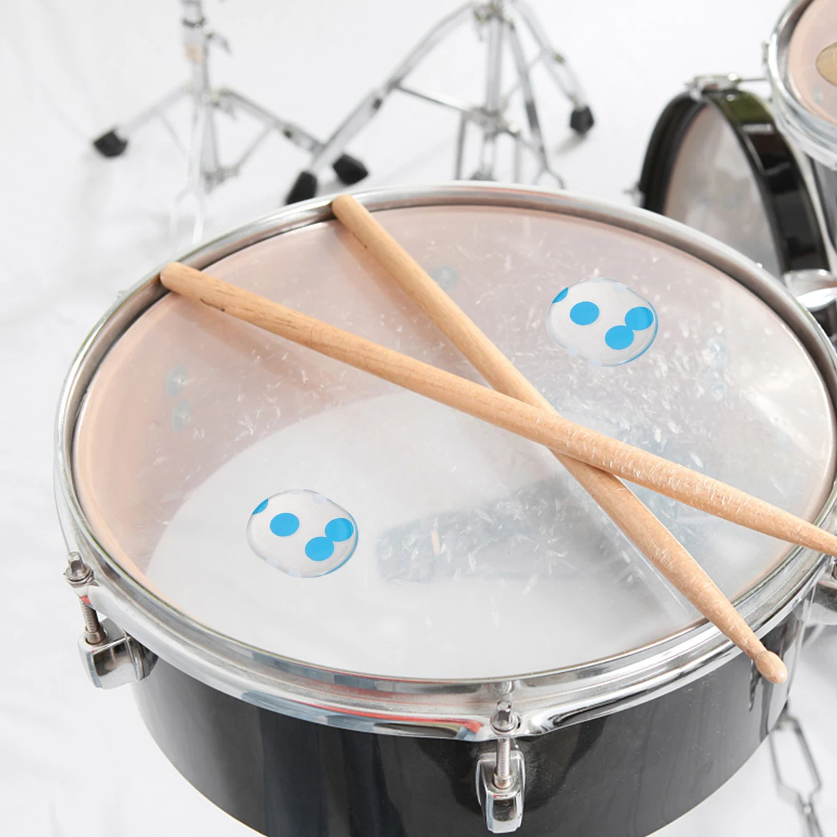 

6 Pcs Drum Mute Pad Damper Snare Mat Damping Gel Self-adhesive Percussion Instrument