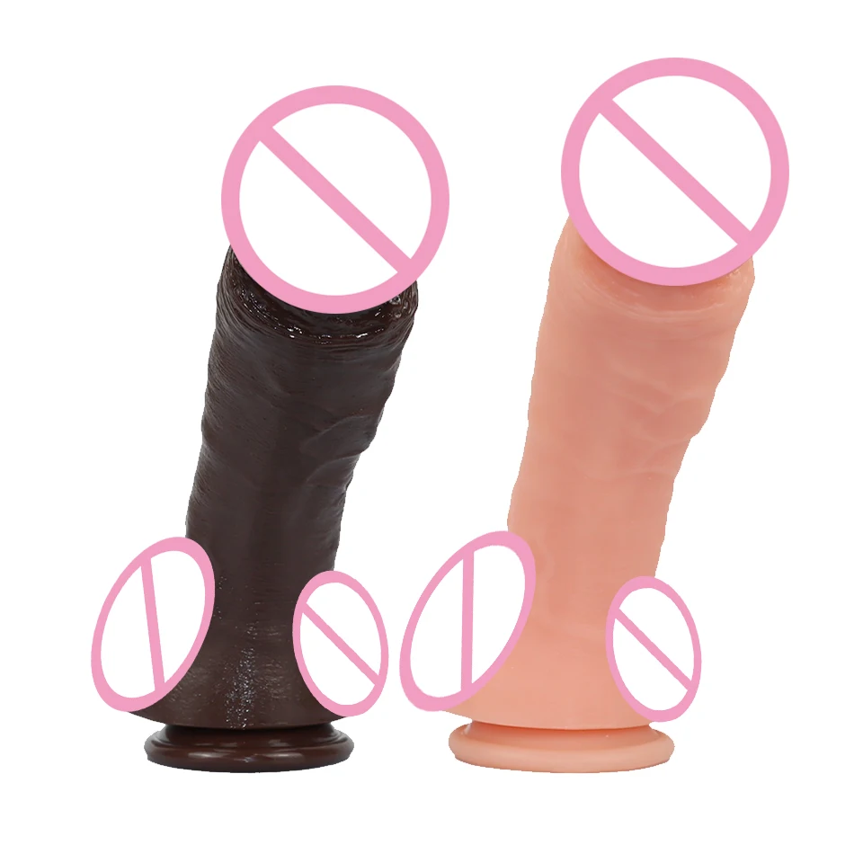 Dildo Cock for Women Anal Sex Toys Huge Big Fake Penis with Suction Cup Flexible G-spot Curved Shaft and Ball
