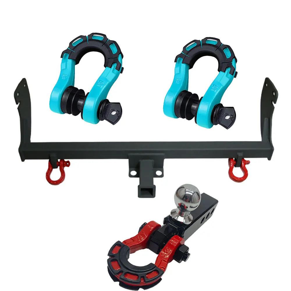 

Off Road Tow Bar Heavy Duty Steel Trailer Hitch Receiver Rear Bumper Car Accessories for 4x4 Pickup SUV With Pintle Hook