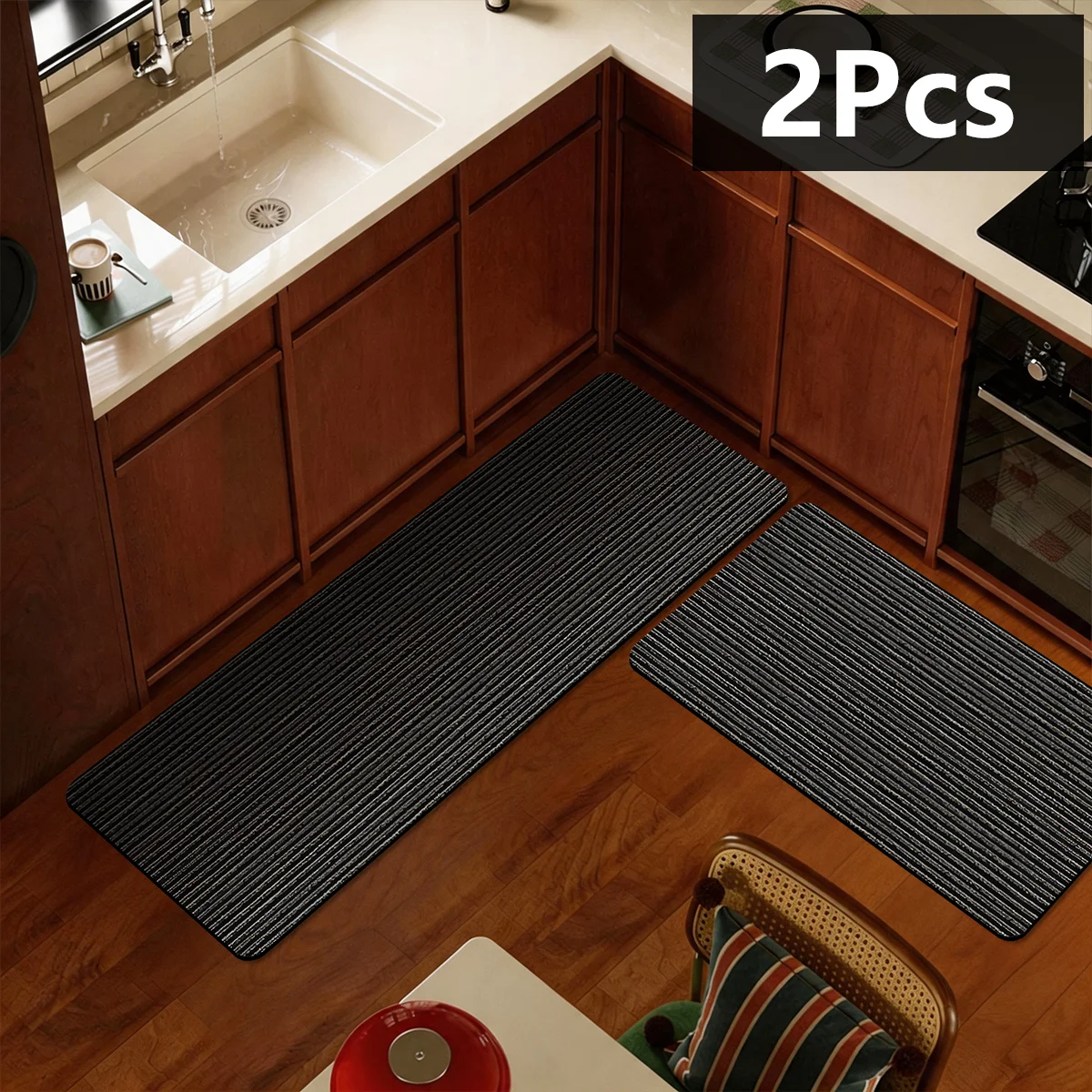 Long striped kitchen mat diatomaceous earth absorbent mat bathroom anti-slip mat toilet mat door mat