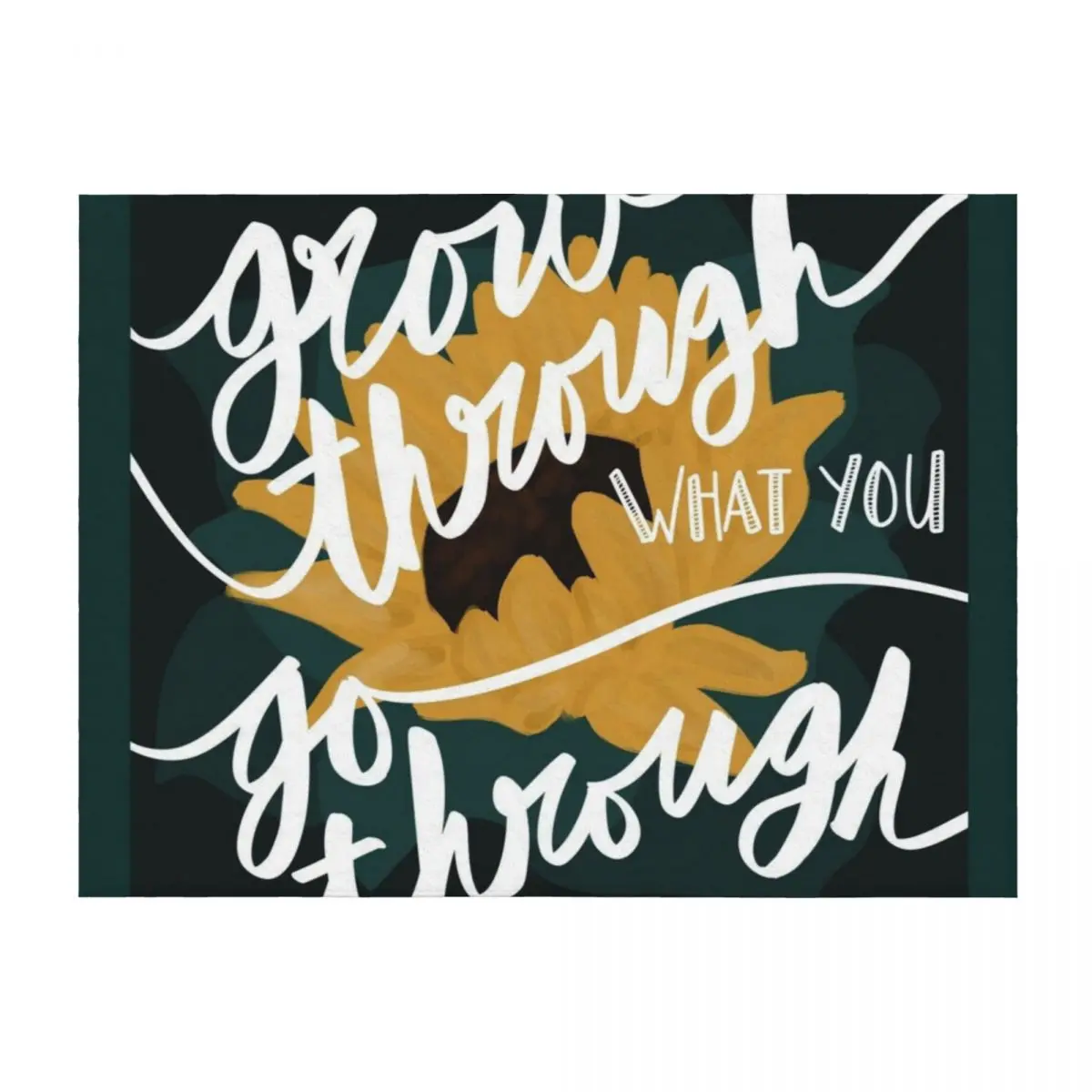 

Grow Through What You Go Through Throw Blanket Quilt Soft Beds Soft Plaid Heavy Blankets