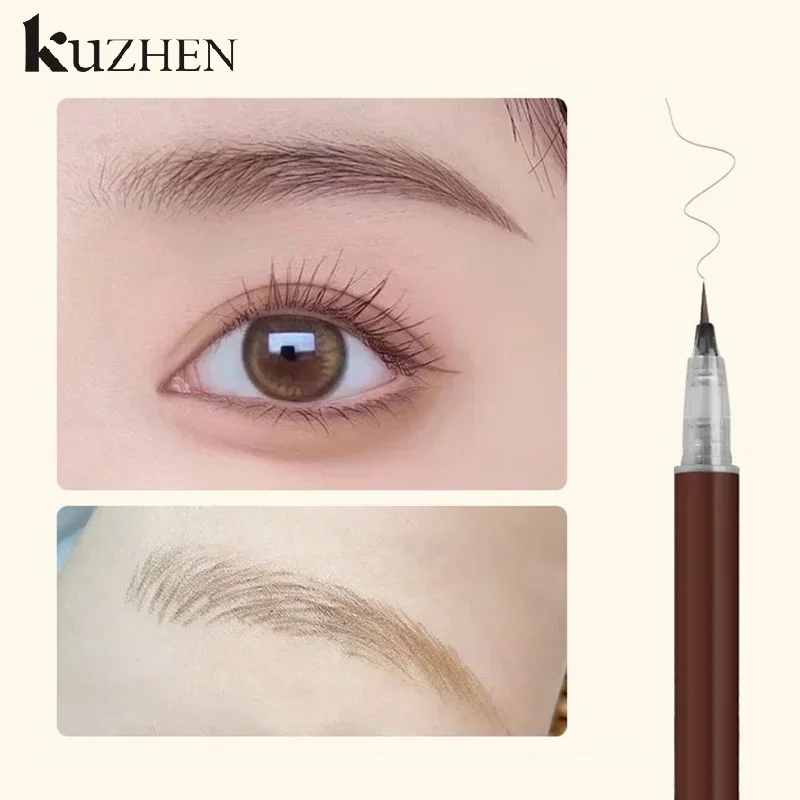 리퀴드 아이브로우 펜슬 방수 롱래스팅 스무스 아이라이너 라이잉 실크웜 0.01mm 울트라 파인 아이브로우 타투 펜 메이크업