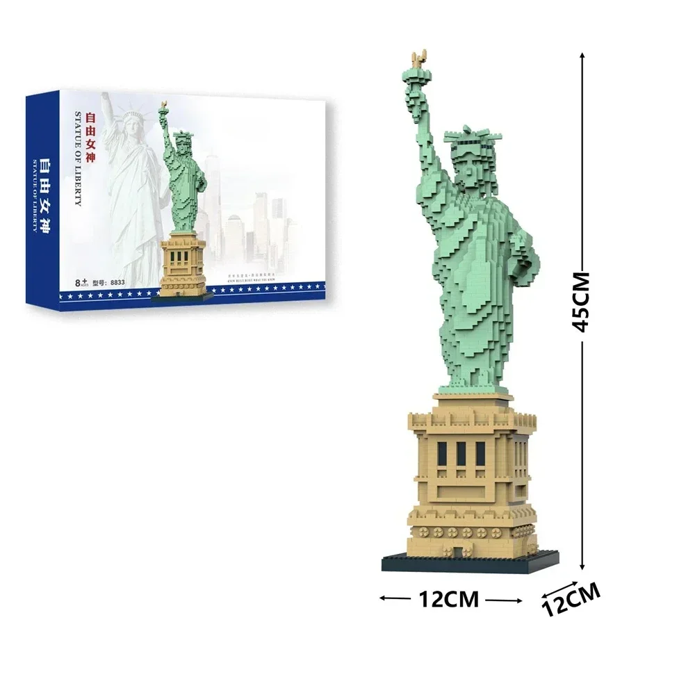 American Statue Of Liberty Miniature Building Blocks Assembled Adult Kids Gift Ideas And History