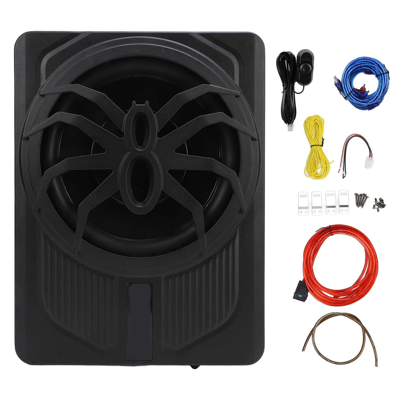 

Slim Underseat Powered Car Subwoofer 10in 800W with LED Light Excellent Heat Dissipation Performance Car Subwoofer