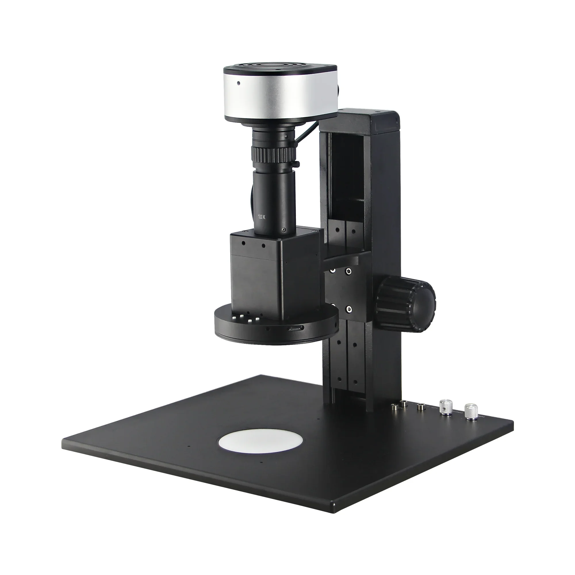 Motor Drive  Smart Measurement 0.6X-5.0X Zoom Video With Camera Compound Microscope