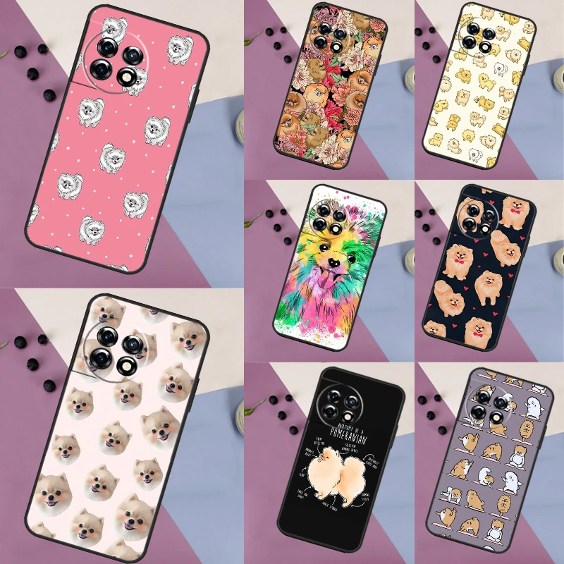 Pomeranian Dog Case For OnePlus 10 Pro 11 12 8T 10T 9R 10R OnePlus Nord N30 N100 N200 CE 2 Lite 3 2T Cover