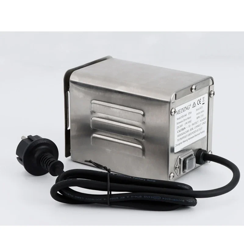 SP-S40 Stainless Steel Barbecue Electric Motor, Professional Barbecue Motor for Chicken, Pork, Grilled Goat Outdoors (220V-240V)