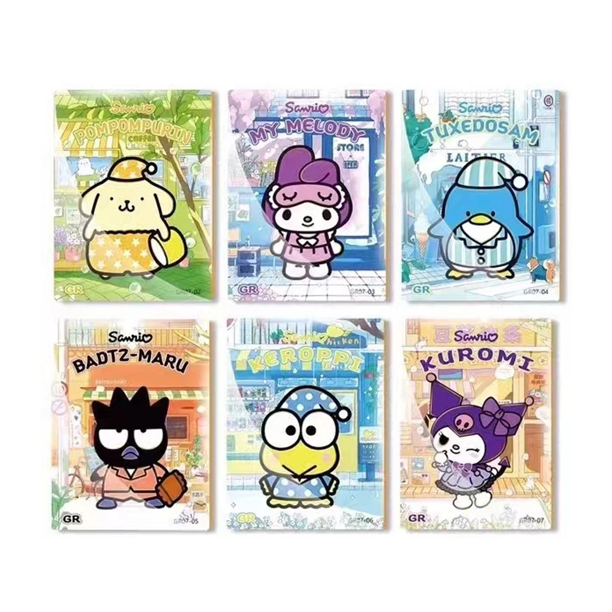 Hello Kitty Sanrio Kuromi Shining Cards My Melody Cinnamoroll Cartoon Collectible Game Trading Card Children Card bricksToy Gift