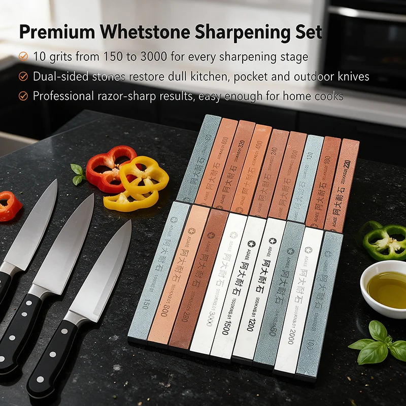 Professional Whetstone Sharpening Stone Grinding Stone Sharpening Tool for Various Kitchen Tools Knife and Outdoor Correction