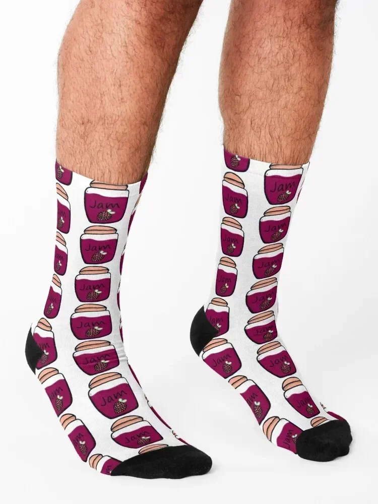 Jam In a Jar Socks new year hockey anime Girl'S Socks Men's