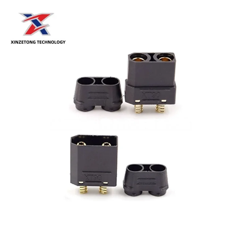 Amass XT90H Genuine Black Gold-Plated Lithium Battery with Protective Plug for Drones and Model Aircraft