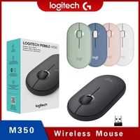 Ratón Inalámbrico Logitech M350 Pebble con Bluetooth o Receptor de 2.4 GHz
