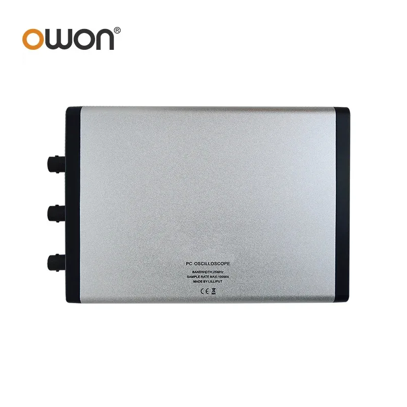 OWON Digital PC Oscilloscope VDS1022(I) 25MHz 100MSa/s 2ch+1ch Multi-Trigger Option Ultra-Thin Body Design Easy Portability