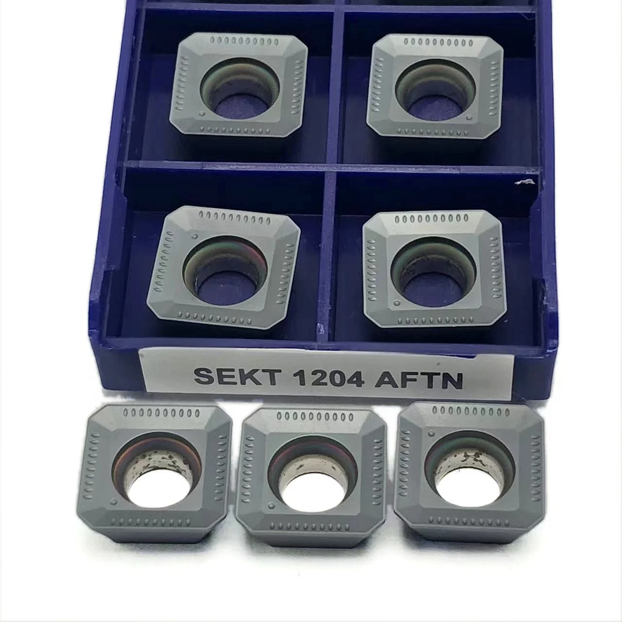 Sekt1204 aftn utensili per tornitura in metallo CNC inseriti in metallo duro per inserto di fresatura in acciaio inossidabile sekt 1204 lavorazione CNC