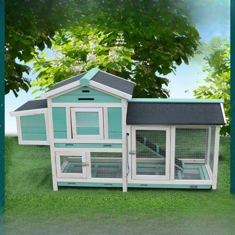 

Wooden chicken cage Rabbit cage Cat house Cat villa Kindergarten Pet cage Pigeon house nest Small breeding