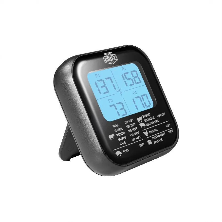 

ABS LCD Display Cooking Thermometer with 4 Temperature Probes