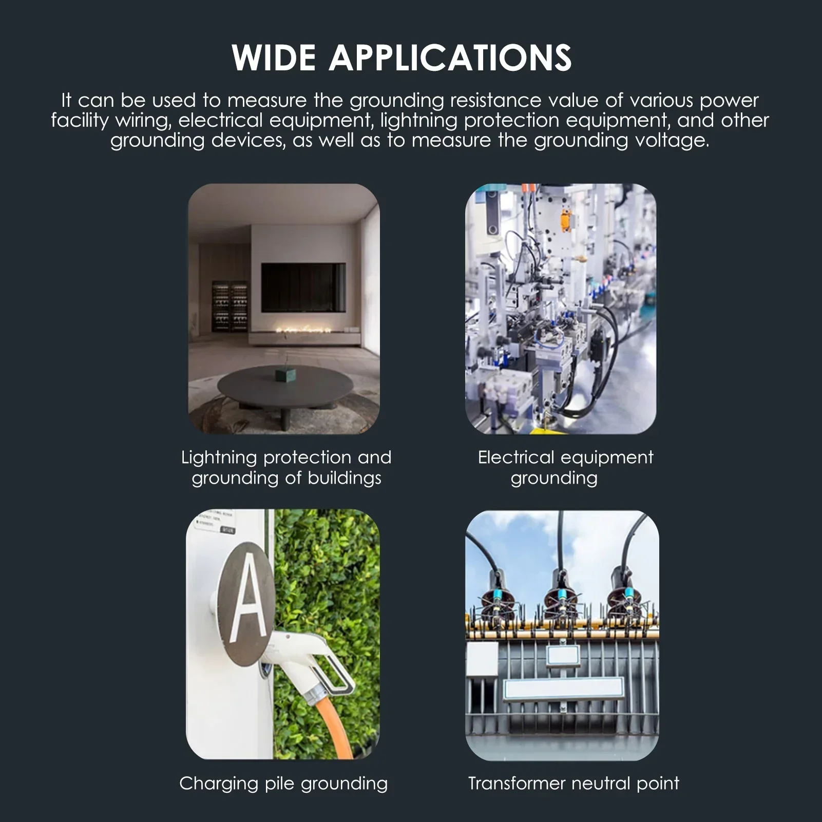 BENETECH GT5105A Cyfrowy miernik rezystancji uziemienia 2000 Megaomów Megomierz Woltomierz Tester uziemienia Wykrywacz baterii