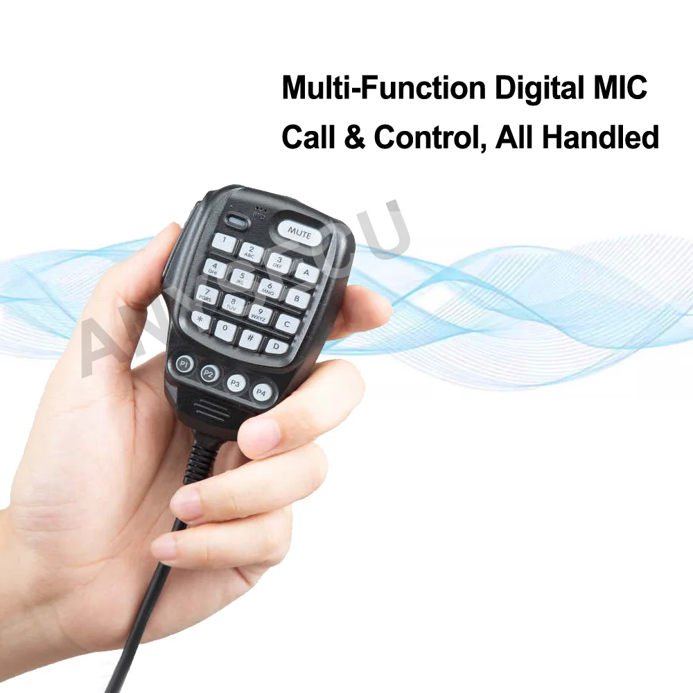 ANYSECU AC-5880 50 واط المزدوج المحمول هام راديو مركبة جهاز الإرسال والاستقبال قاعدة المحطة 2.0 HD عرض 76-600 ميجا هرتز #5