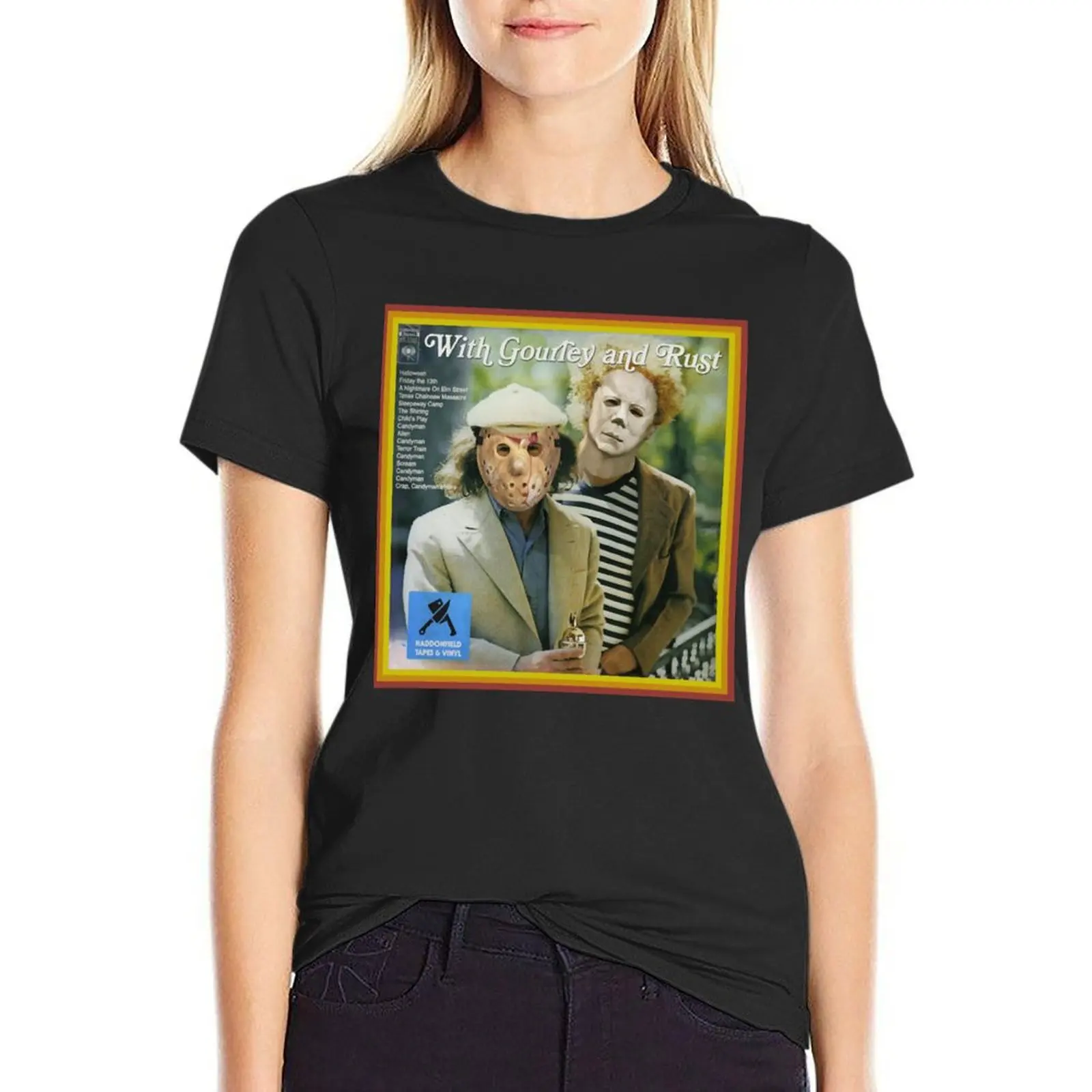 

With Gourley And Rust T-Shirt vintage clothes oversized tight shirts for Women