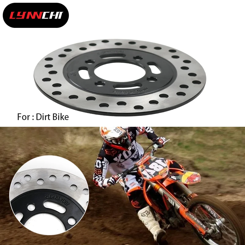 LYNNCHI Motorcycle Parts 160mm Rear Front Disc Brake Pads Metal For ATV Go Kart Pit Dirt Bike 4 Wheeler Universal Accessories