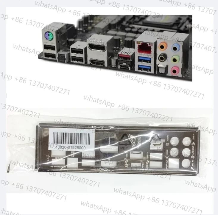 Placa trasera Original IO I/O Shield para ASUS MAXIMUS VIII HERO MAXIMUS VIII RANGER M8H M8R placa base deflectora