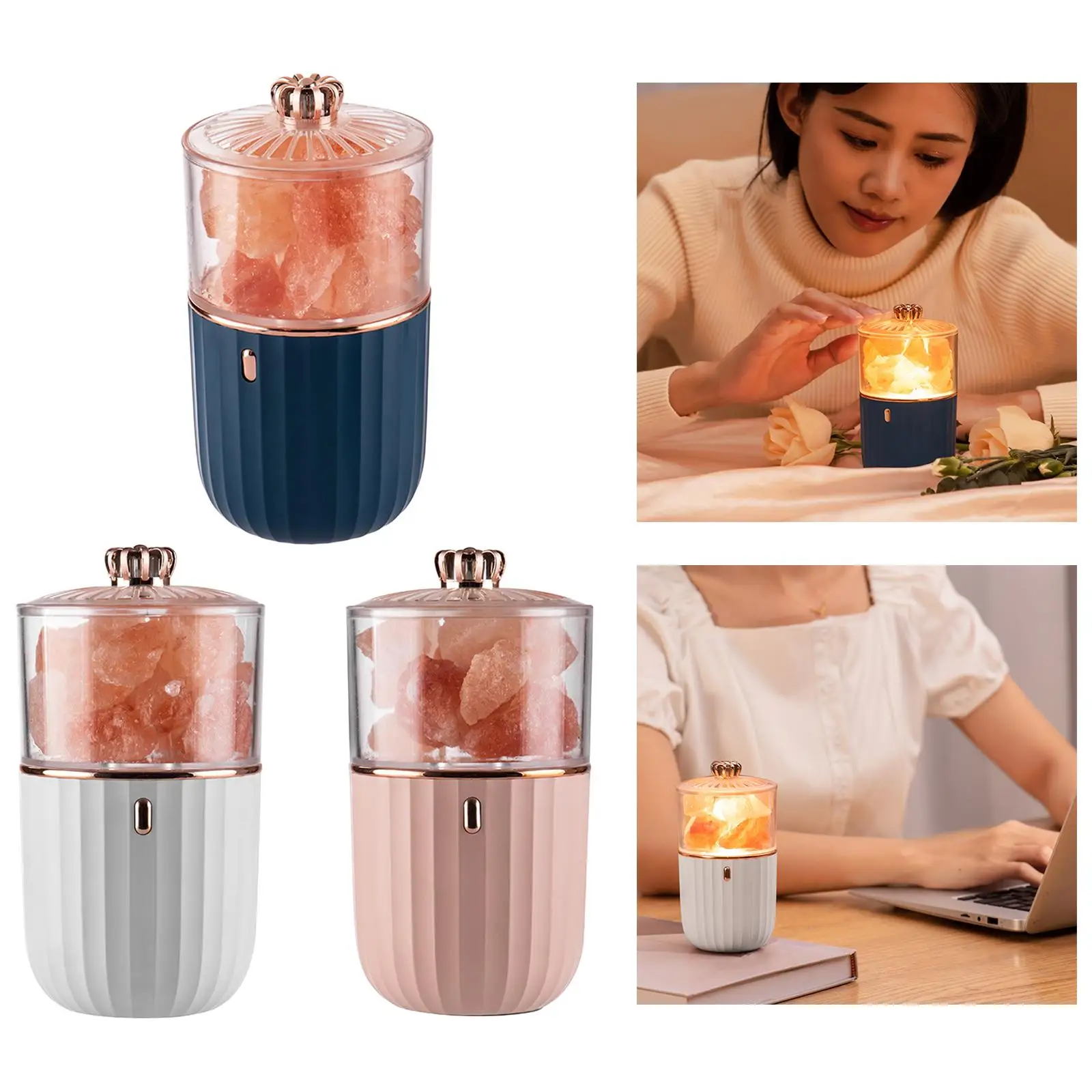 Lâmpada de Luz Noturna Colorida Himalaia, Lâmpada do Himalaia, Luz para Decoração