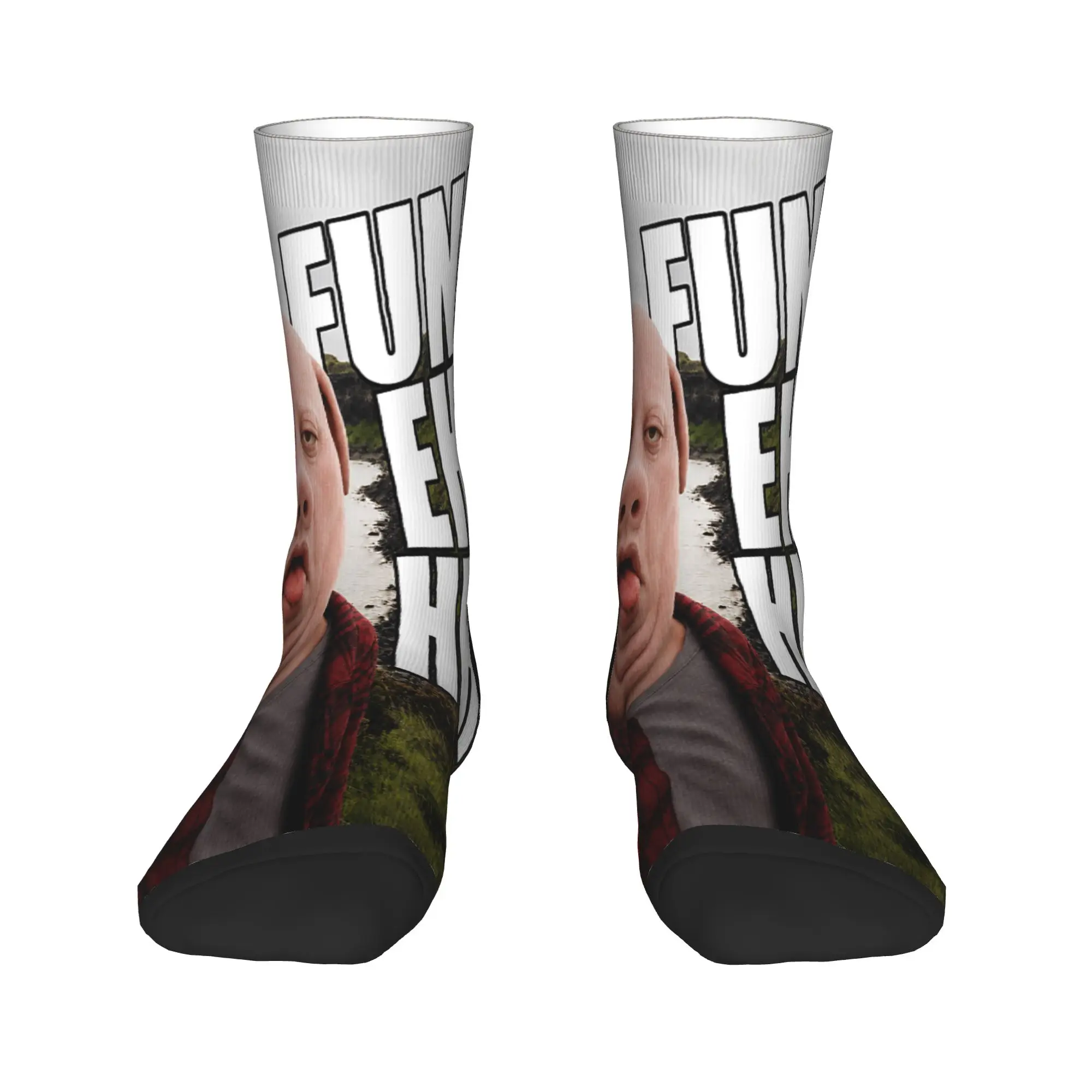 Funny John Pork Funky Ehh Calling Brainrot Meme Socks Spring Stockings Leisure Men Breathable Socks Design Running Sports Socks