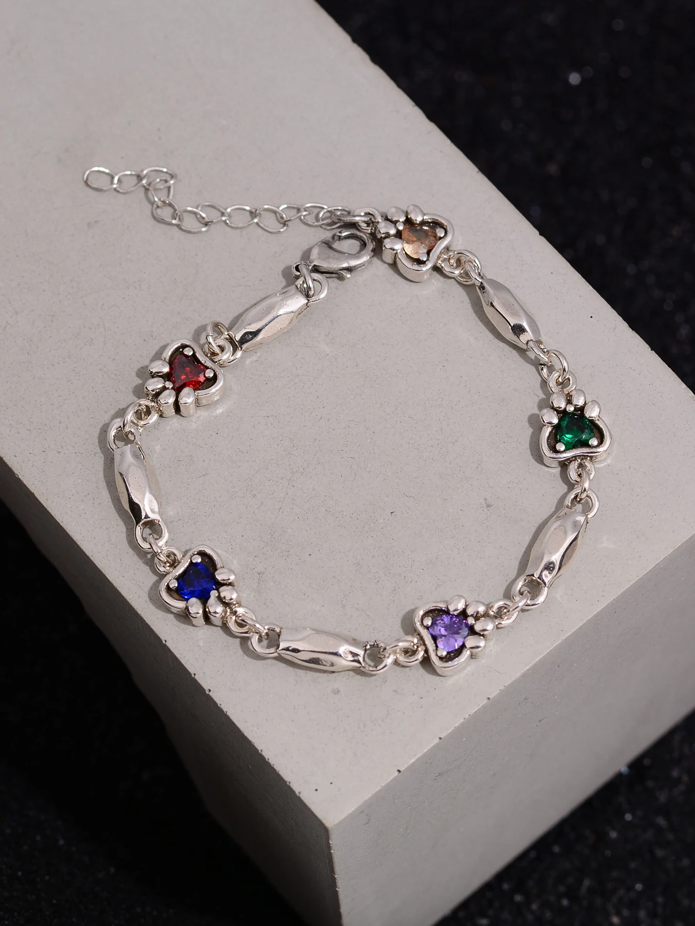 Pulseira de Zircônia Colorida - Vintage Fashion Instagram avaliação e preço