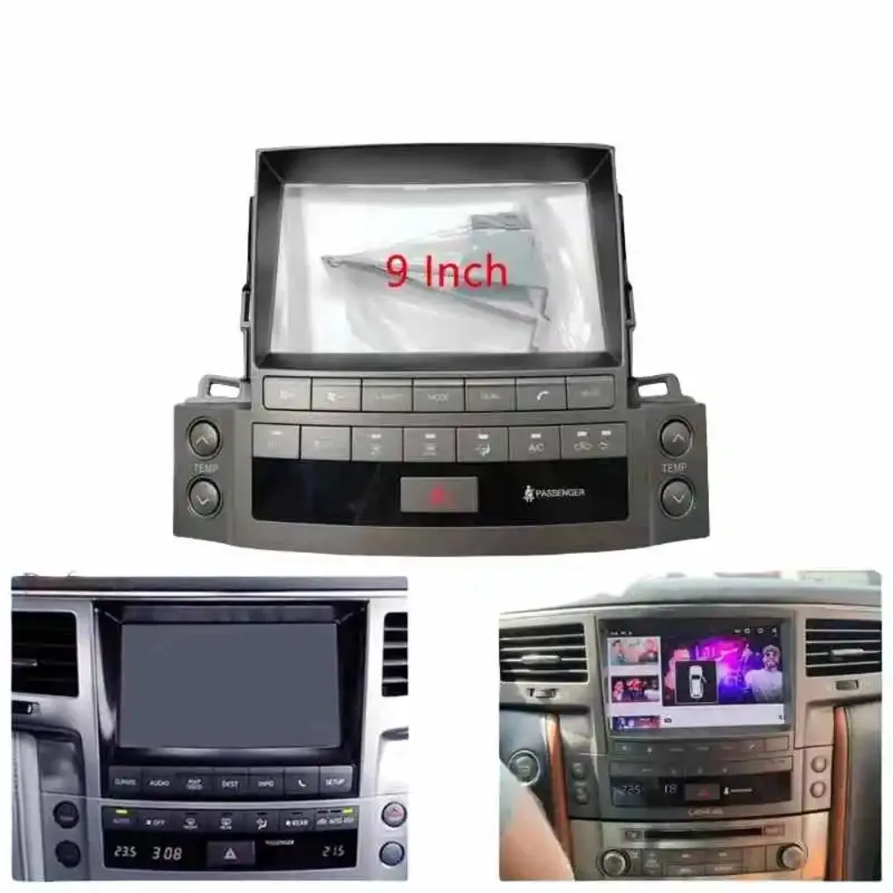 

9" Android Radio Facia for LX570 J200 - 2007-2015 w/ CANBUS Decoder