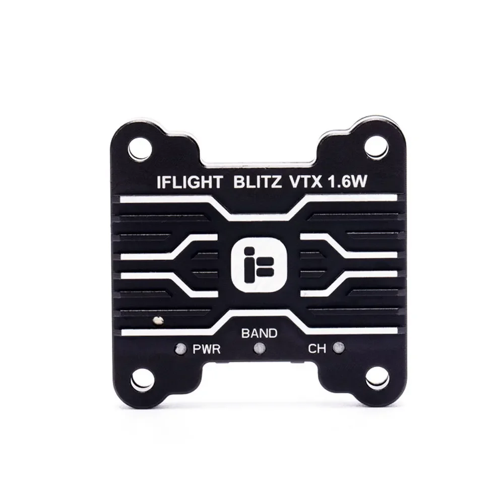 

IFlight BLITZ 1,6 Вт VTX 5,8G 40CH PitMode 25 МВт 400 МВт 800 МВт 1600 мВт Регулируемый видеопередатчик FPV 30x30 мм для FPV дальнего радиуса действия