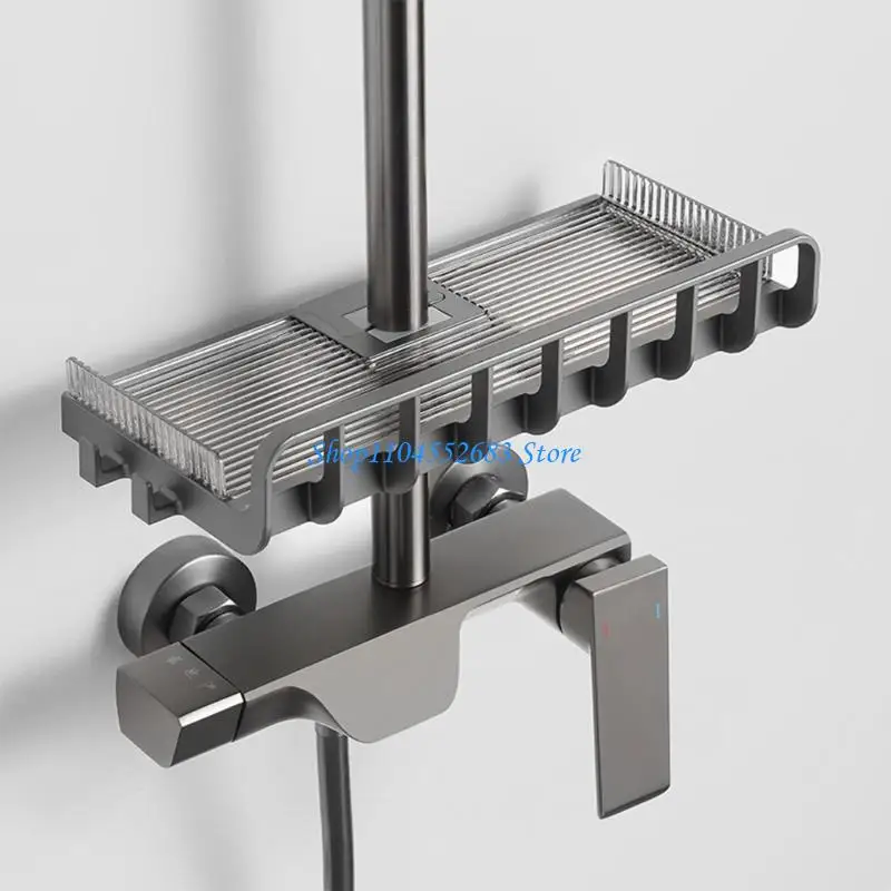 

Y6GD Easy Installion Adjustable Shower Organizers Shelf Comfortable Fit