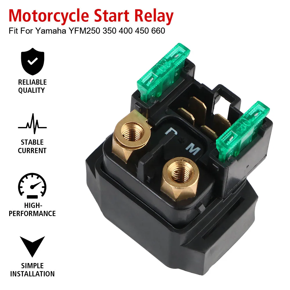 Motorcycle Electrical Starter For Yamaha YFM250 350 400 450 660 Solenoid Relay Switches Ignition Key Switch