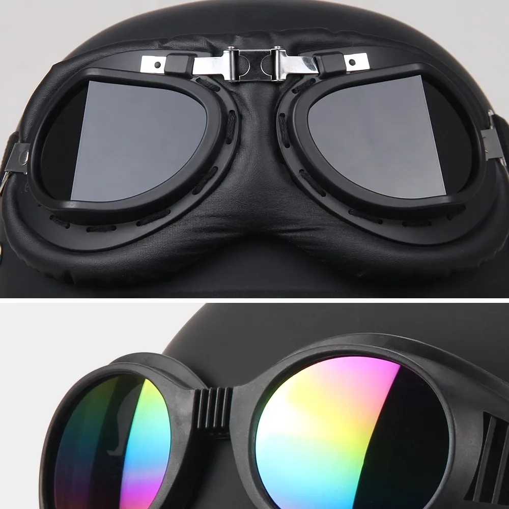 Casco Moto retrò Casco Moto Vintage tedesco Fashion Capacete De Moto uomo donna Casco Moto DOT certificazione mezzo Casco