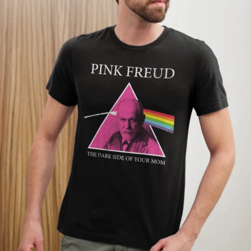 

Pink Freud Tshirt The Dark Side of Your Mom Unisex Funny Floyd Fathers Day