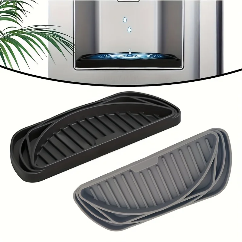 Silicone Refrigerator Drip Tray Reusable Kitchen Fridge Mat Anti Splash Overflow Drainage Catcher for Water Spills