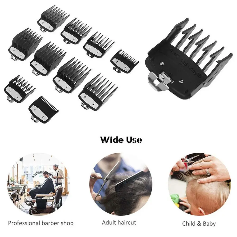 1PCS Universal Hair Clipper Limit Comb Guide Attachment Size Barber Replacement 10 Sizes