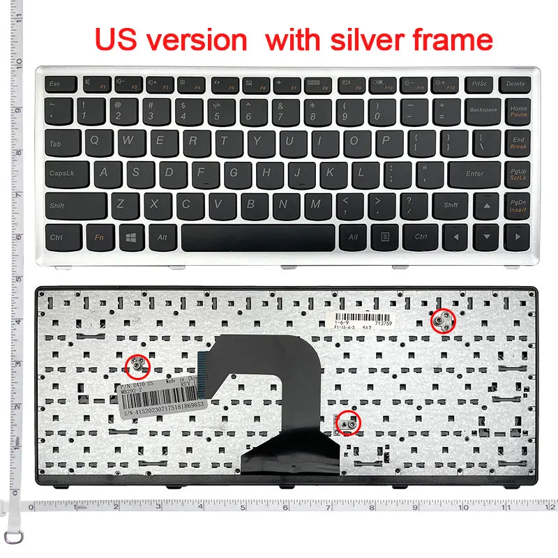 US/RU/SP English NEW Laptop Keyboard For Lenovo U410 U410-ITH U410-IFI U410-ISE U410A