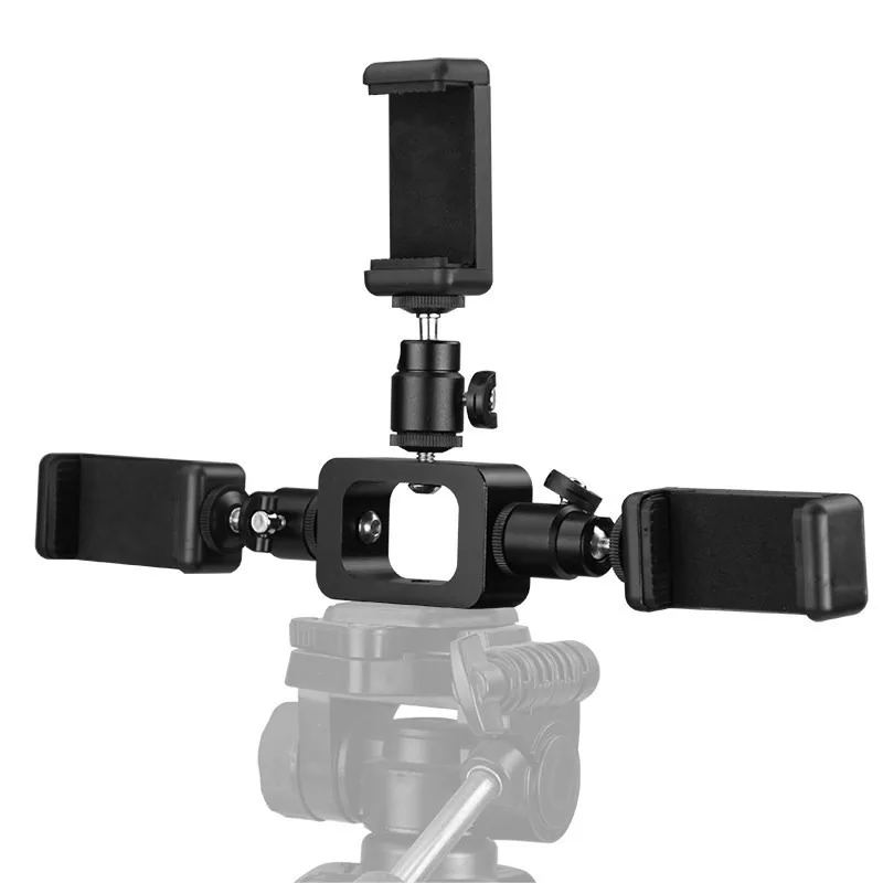 Mobile Live Support Mobile Phone Accessories Three-position Multi-function Gimbal Tripod Universal K Singing Card Holder