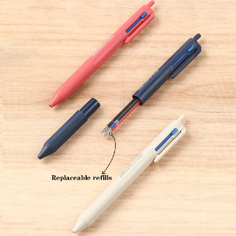 1pcs UNI JETSTREAM SXE3-507 Three Color Multi-function Pen Ballpoint Pen Limited Medium Oil Pen 0.5/0.7mm School Supply