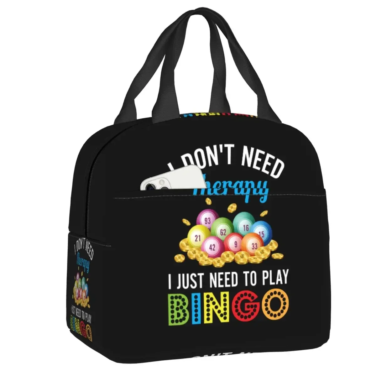 Custom Hot Game Bingo Lunch Box Women Waterproof Cooler Thermal Food Insulated Lunch Bag Kids School Resuable Picnic Tote Bags