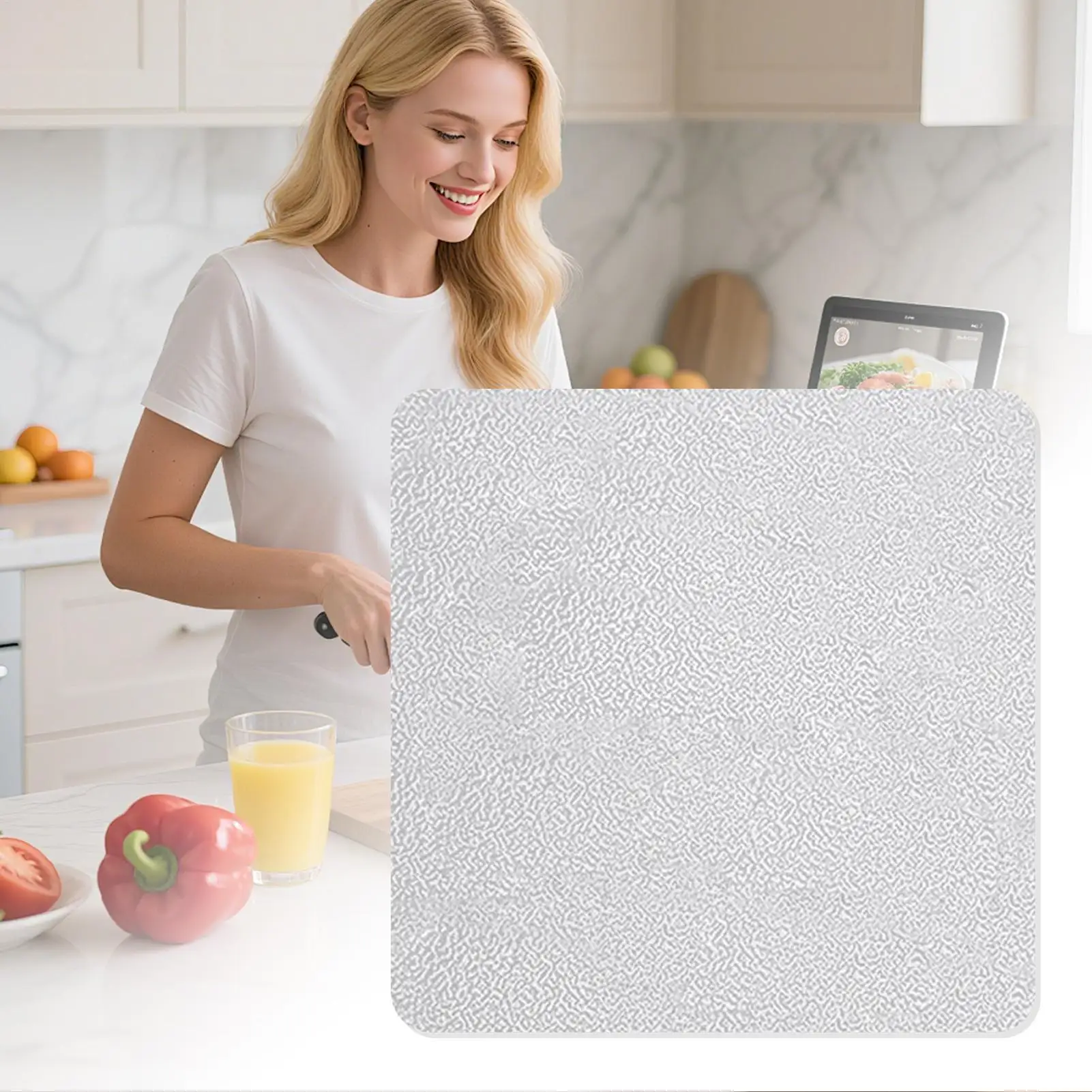 Transparent Table Protector 24 X 24 Inch 1.6cm Thick Frosted Table Cover Waterproof Transparent Tablecloth For Dining Party