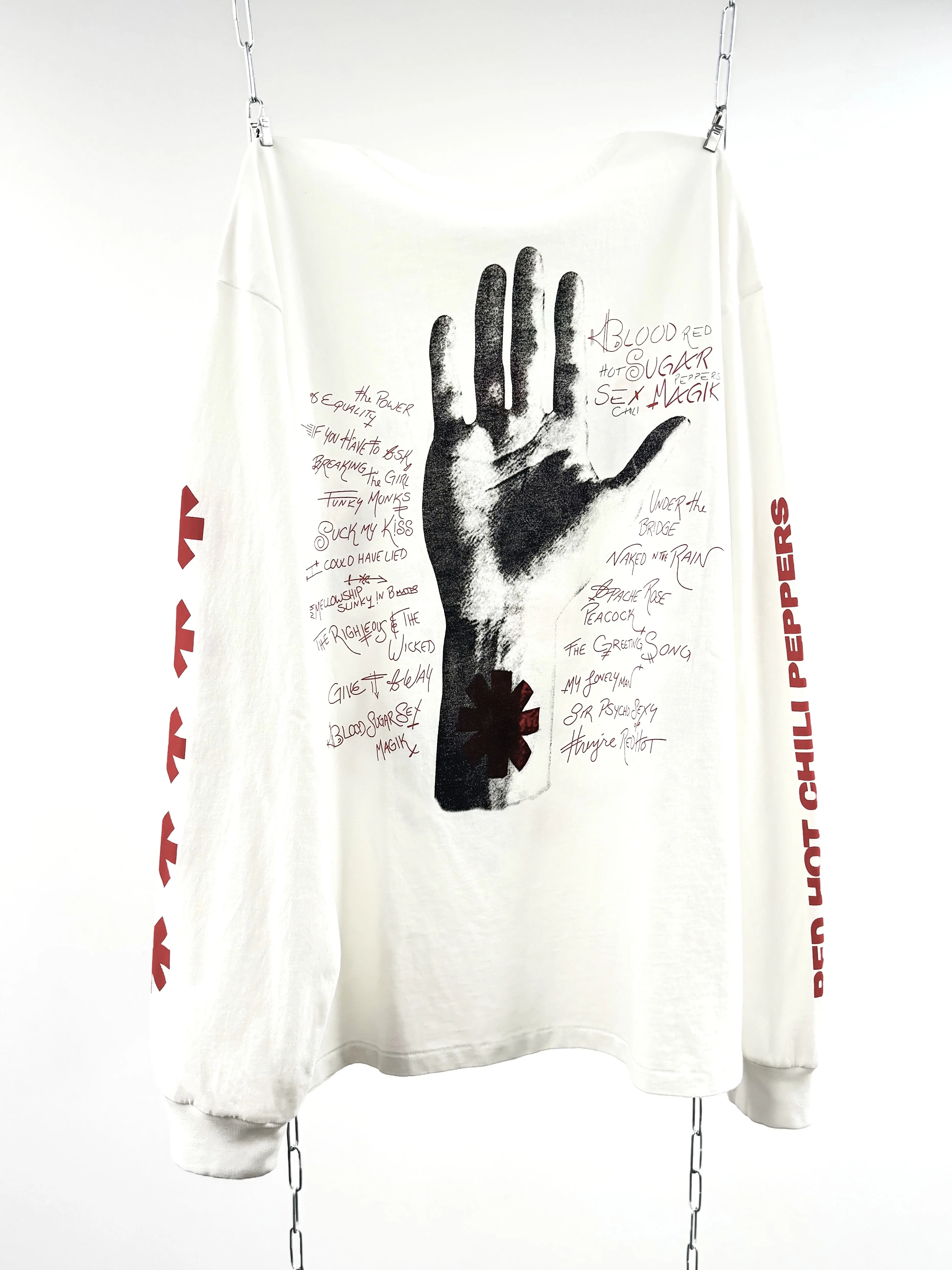 Washed White Saint 26SS RHCP Long Sleeves T-shirt Men Women Best Quality Tops Tee T Shirt
