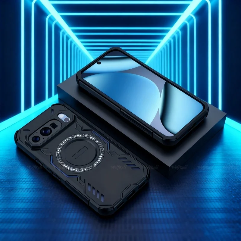 

For Google Pixel 10 Pro Case Cover Google Pixel 10 XL Capa Armor Magnetic Adsorption Wireless Charge Fundas Google Pixel 10 Pro