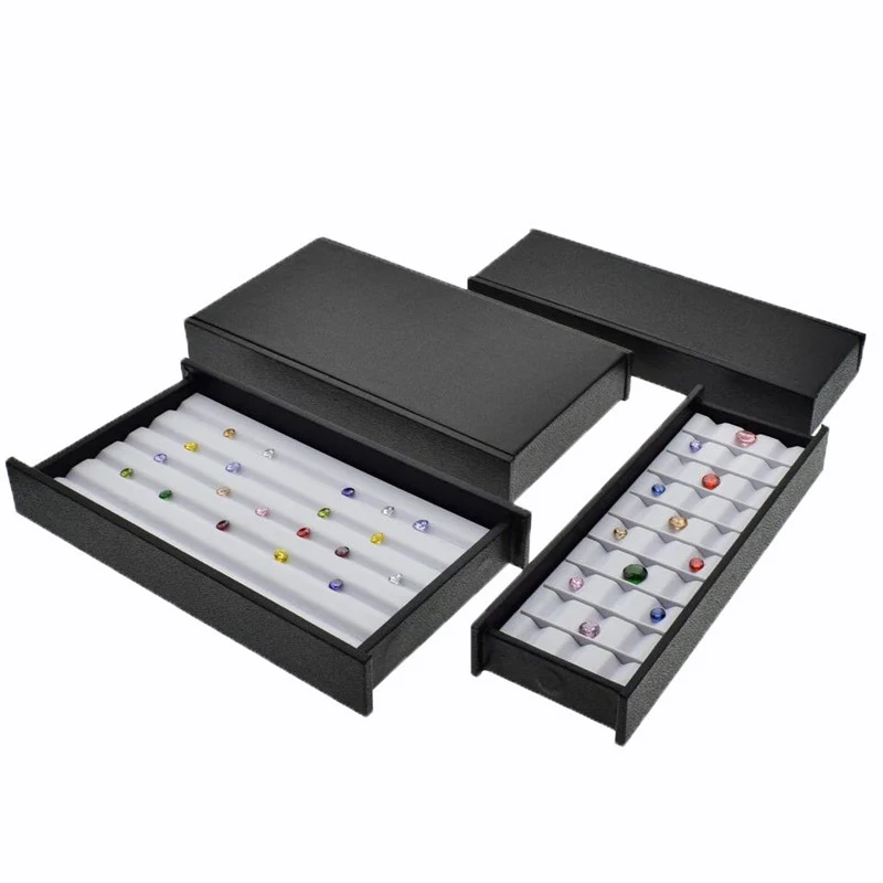 Wholesale Jewelry Gem Display Box Case Loose Diamond Storage Tool Coin Jar Show Tray Gem Pot Gemstone Organizer Holder Container