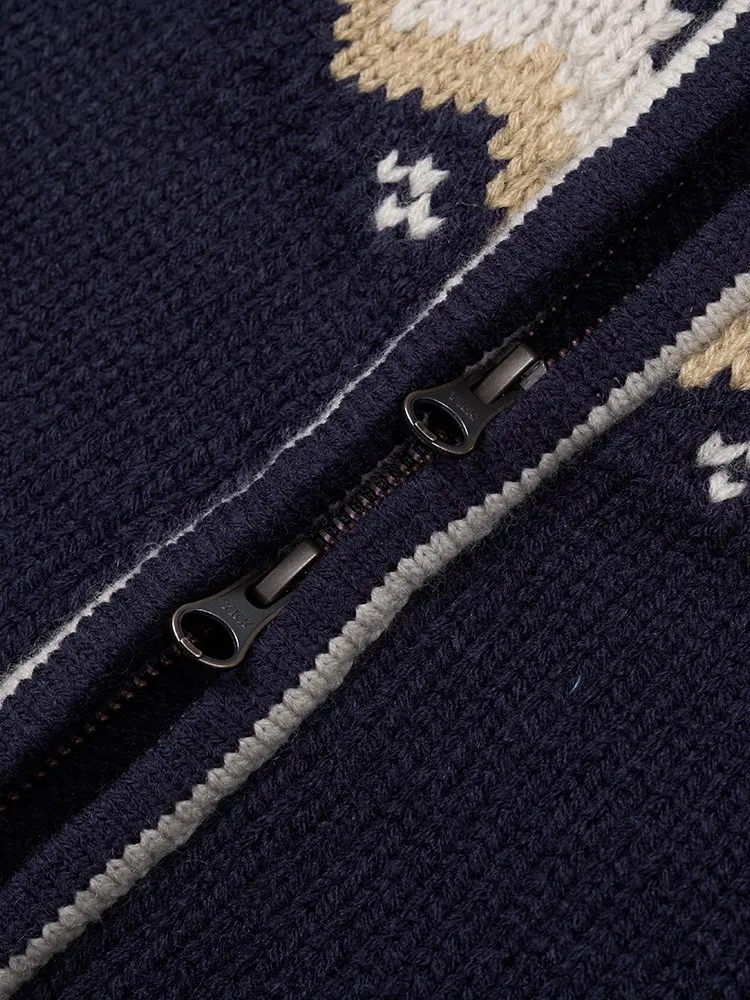 SIMWOOD 2024 autunno inverno nuovo Cardigan bohémien da uomo Oversize di alta qualità con cerniera giacche lavorate a maglia maglione