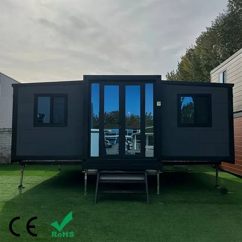 Casa contenedor Modular prefabricada móvil, paquete plano de 20 pies, casa prefabricada para Hotel, Villa prefabricada, pequeña casa de remolque