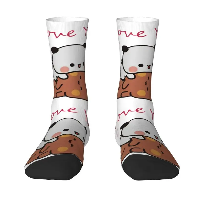 

Fun Printing Panda And Brownie Socks for Women Men Stretch Summer Autumn Winter True Love BuBu DuDu Couple Crew Socks