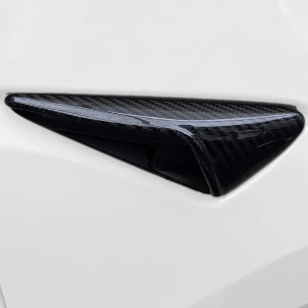 Dry Carbon Fiber Cover for Tesla Model 3 2019 2020 Matte Gloss Carbon Exterior Accessories Front Fog Light Sticker