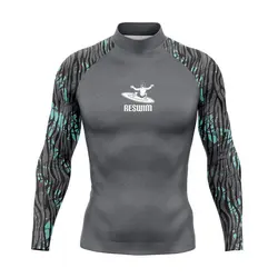 2024 estate costume da bagno da uomo Rash Guard magliette da surf a maniche lunghe UPF 50 costumi da bagno t-shirt sport surf Diving Clothes Rashguard